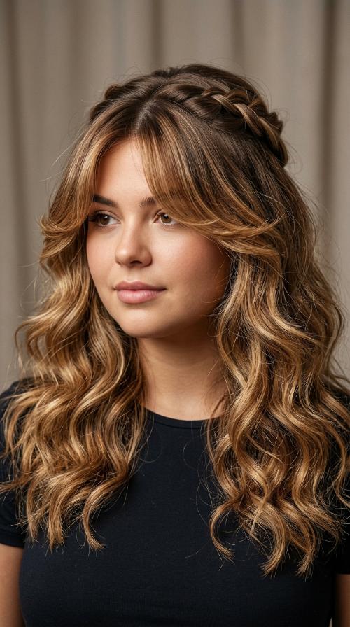 Center-Parted Face-Framing Layers