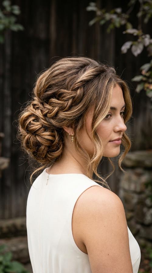 Chignon with Face-Framing Pieces