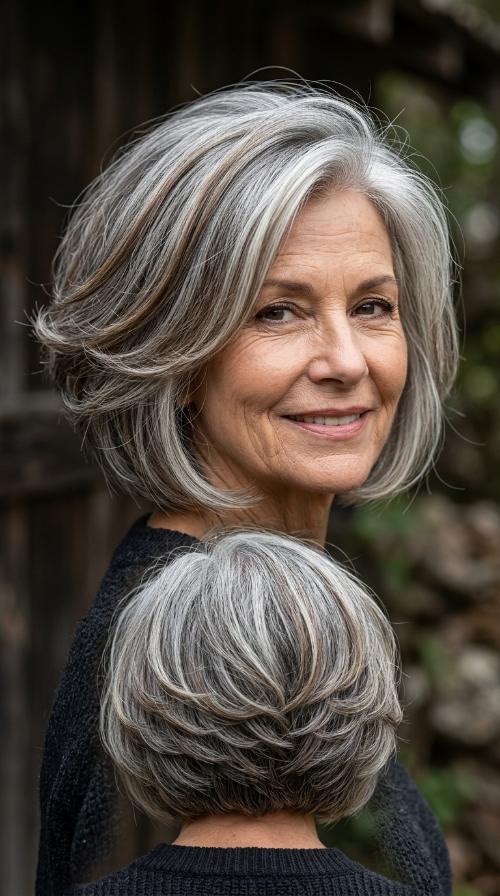 Chin-Length Bob with Stacked Back