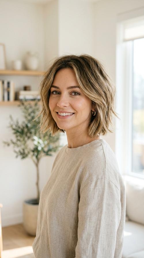 Choppy Chin-Length Bob
