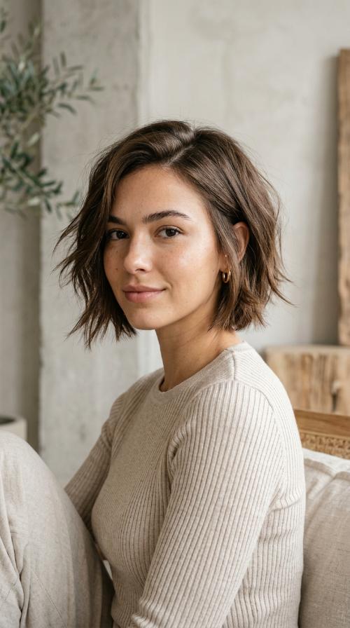Choppy Razor-Cut Bob