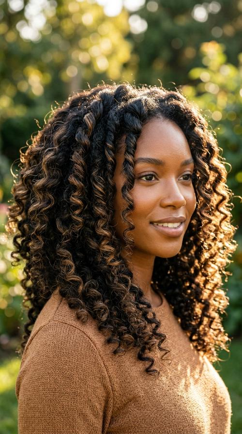 Chunky Bantu Knot Out