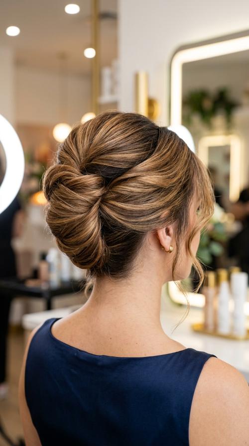 Classic French Twist for Boat Necklines
