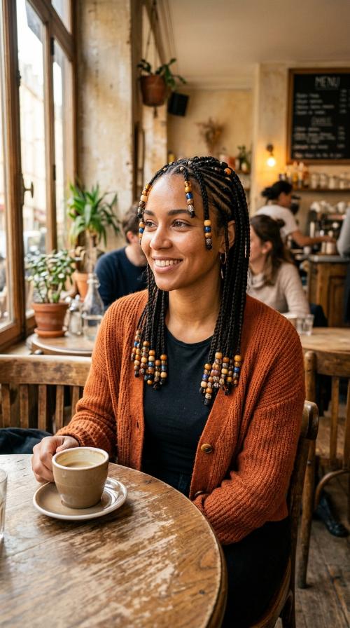 Classic Fulani Braids with Beads