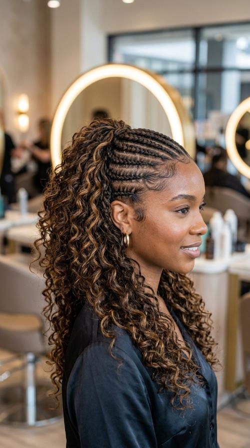Classic Straight-Back Cornrows