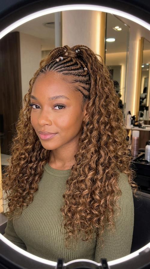 Classic Straight-Back Cornrows
