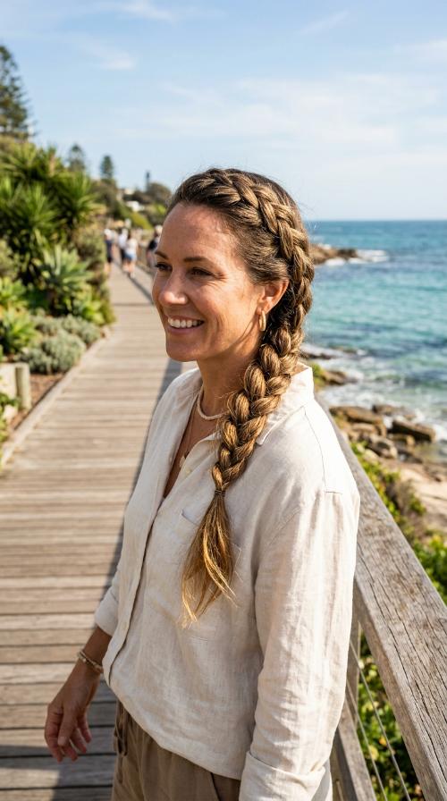Classic Three-Strand Side Braid