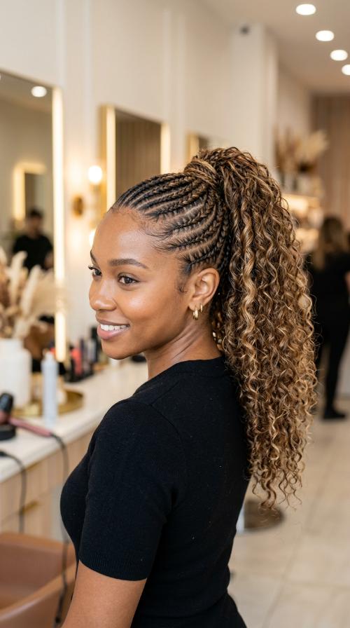 Cornrow Ponytail