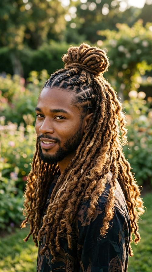 Cornrowed Locs