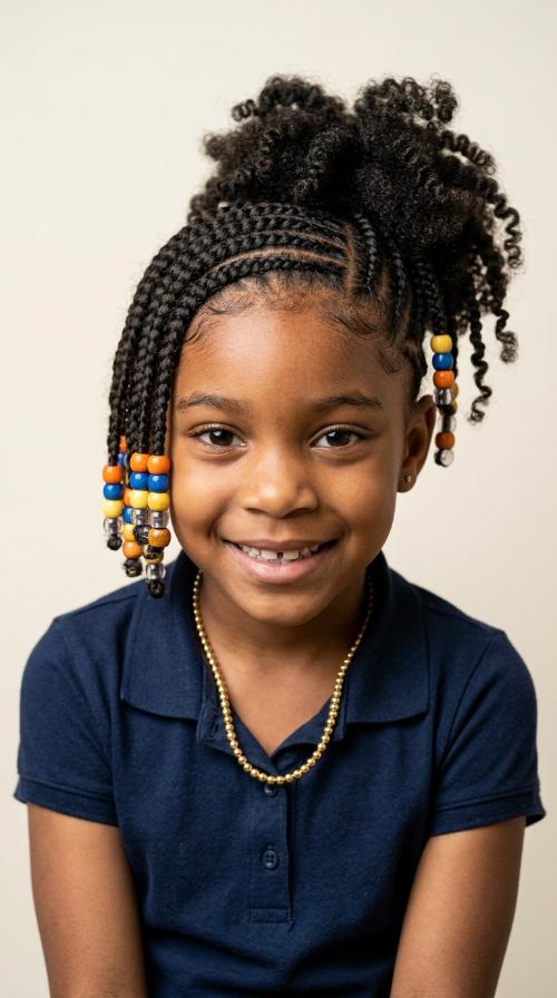 Cornrows with Beads