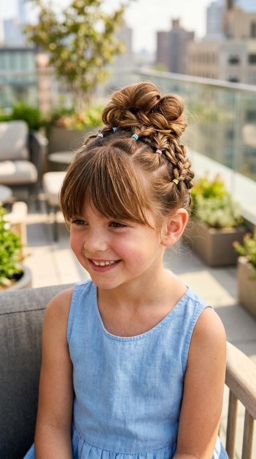 Criss-Cross Elastic Updo