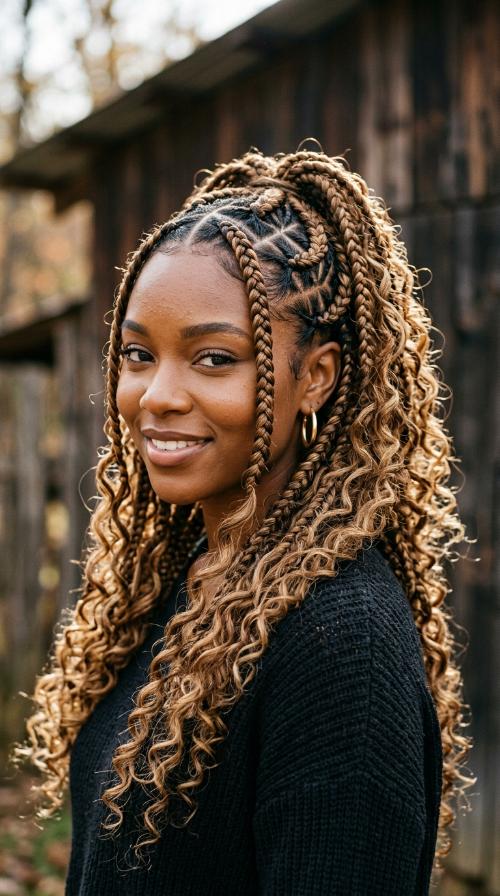 Criss-Cross Feed-in Braids
