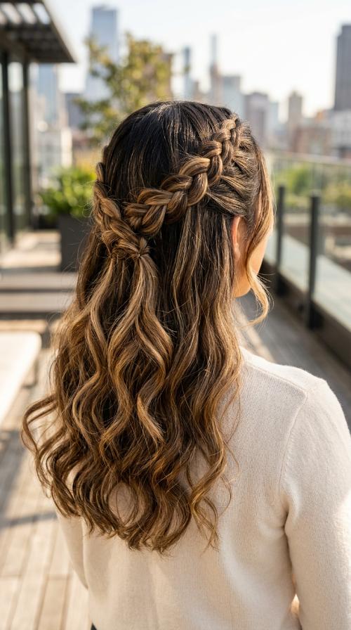 Criss-Cross Half-Up Style