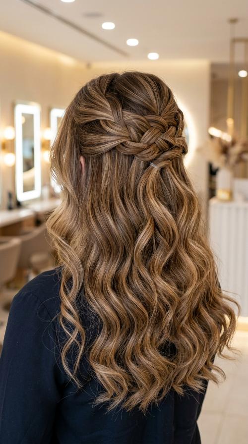 Criss-Cross Half-Up Style