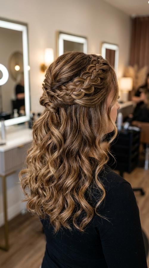 Criss-Cross Half-Up Style