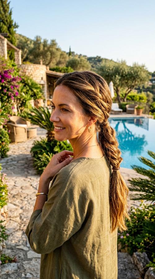 Criss-Cross Low Ponytail