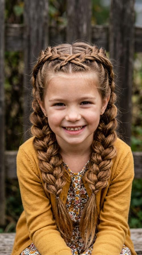 Criss-Cross Pigtail Braids