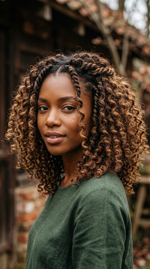Curly Crochet Bob