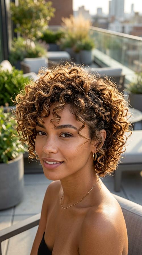 Curly Pixie Cut