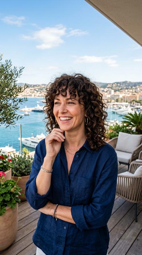 Curly Shag with Bangs