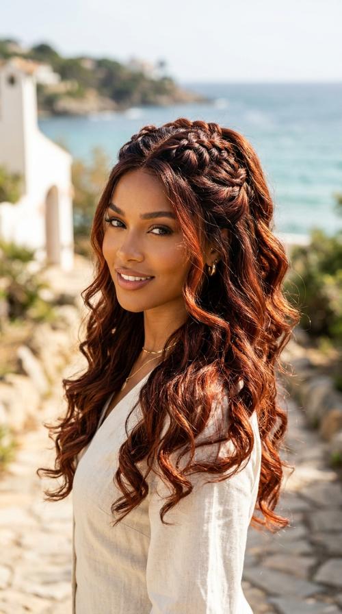 Dark Auburn Glueless Wear-and-Go