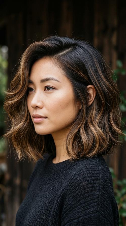 Deep Side Part Bob