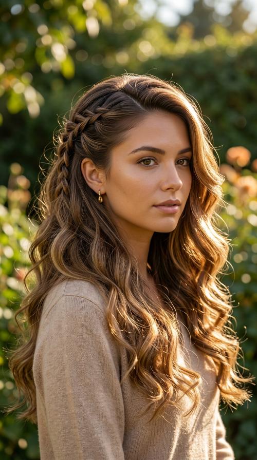 Deep Side Part Glamour