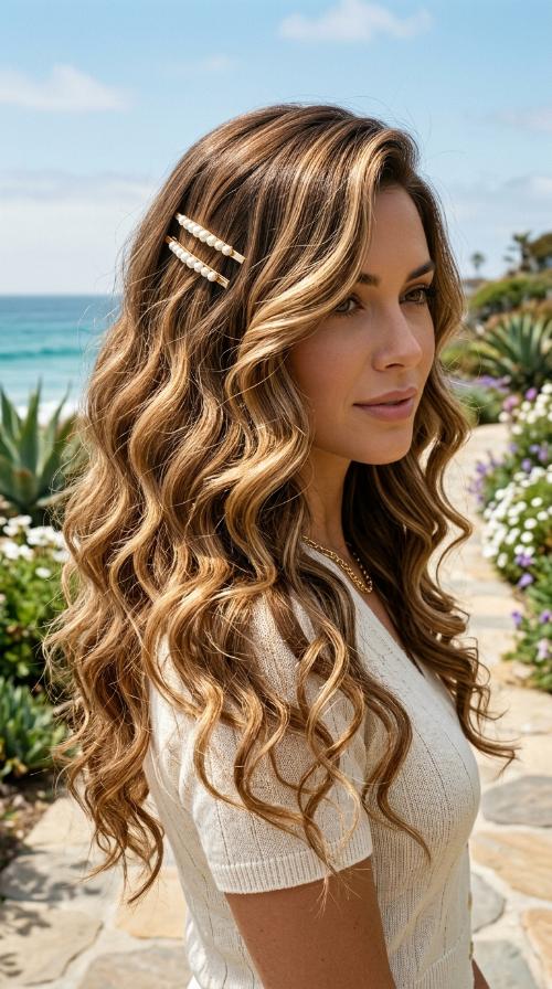 Deep Side Part with Clips