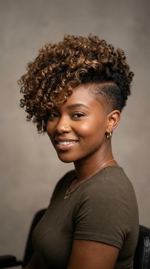 Deep Side Part with Taper