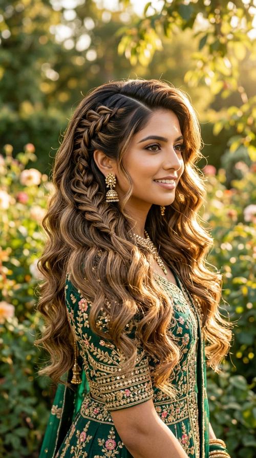 Deep Side Part with Vintage Waves