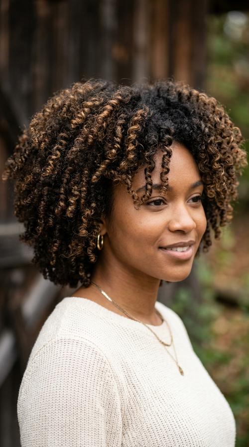 Defined Finger Coils on Mini Fro