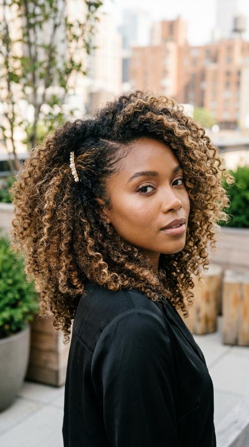 Defined Wash and Go with Side Clip