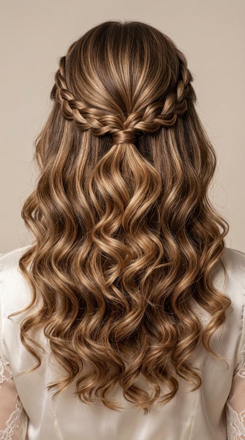 Delicate Half-Up Braid