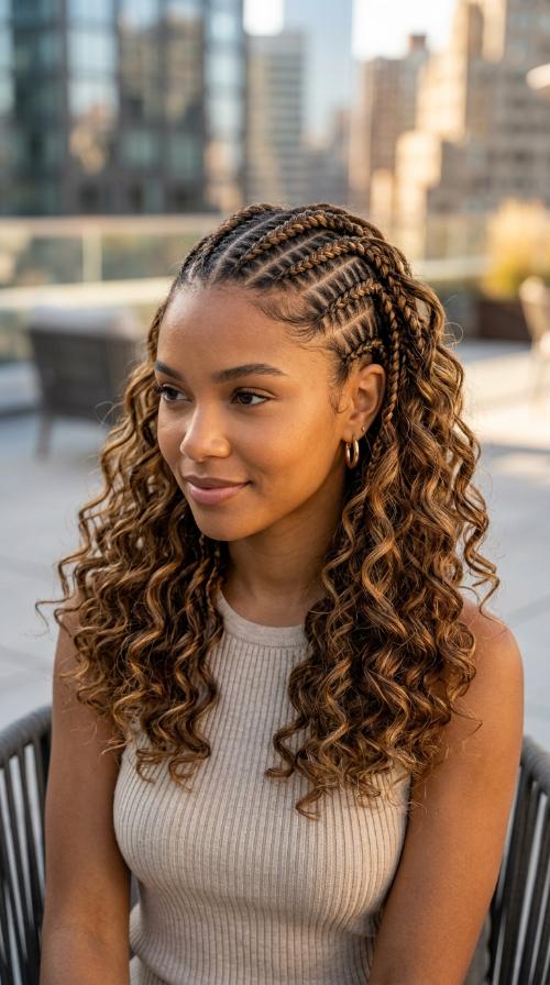 Diagonal Cross-Hatch Braids