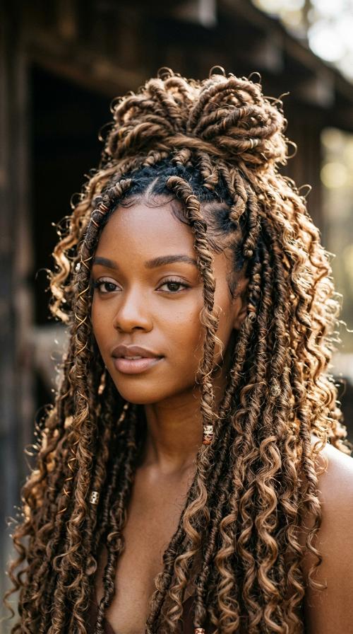 Distressed Faux Locs