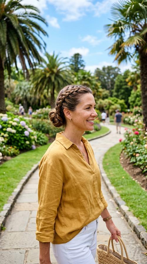 Double Braided Low Bun