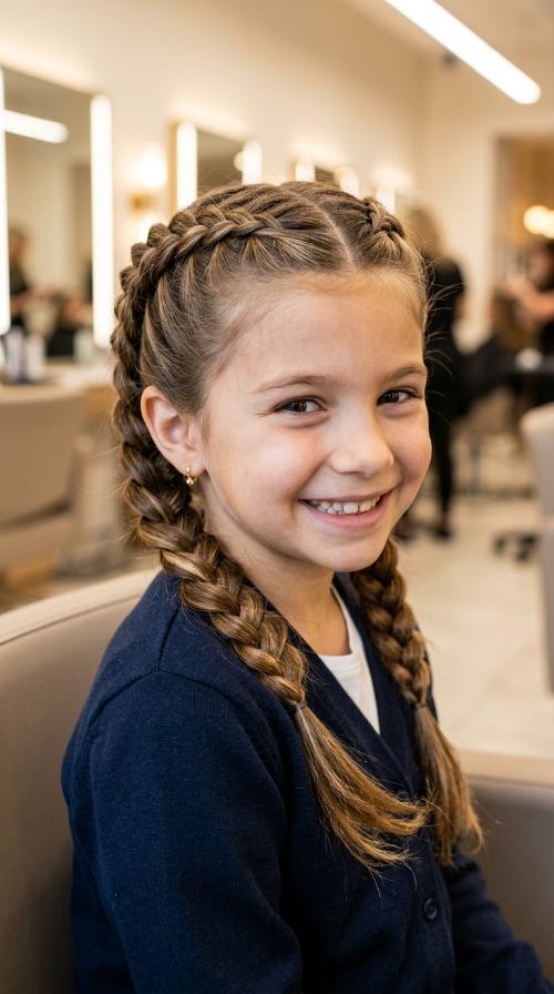 Double Braided Pigtails