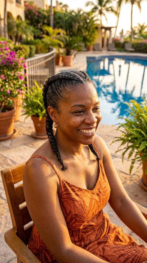 Double Cornrow Pigtails