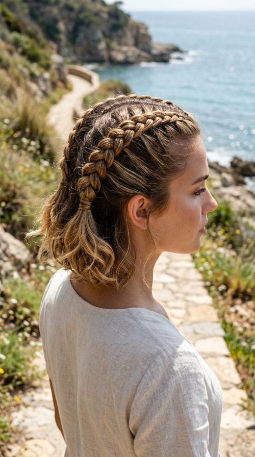 Double Dutch Braids for Short Hair
