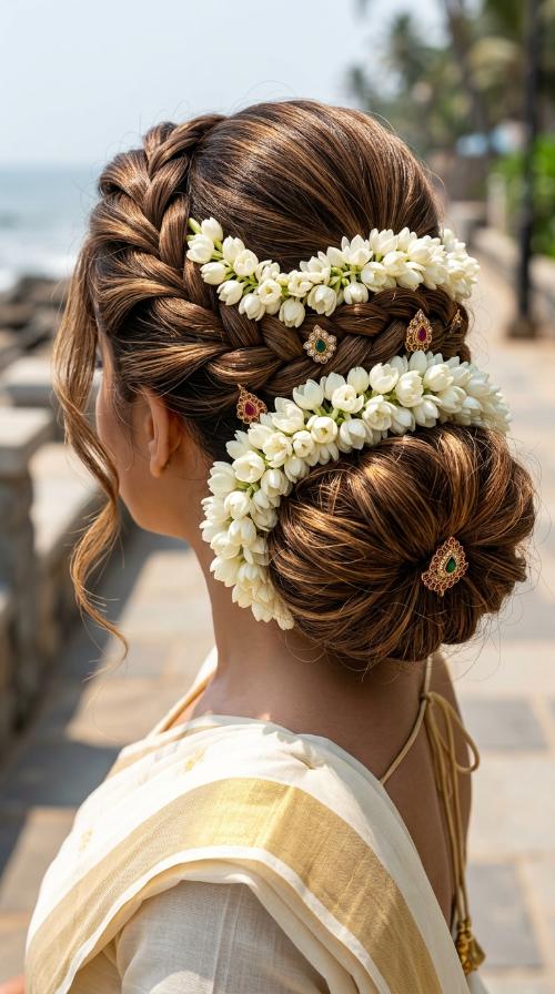 Double Layered Jasmine Chignon