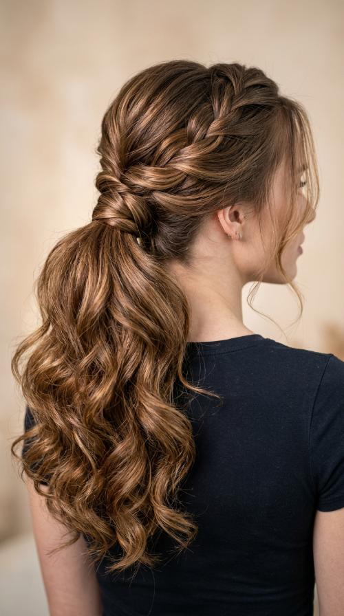 Double-Wrapped Ponytail