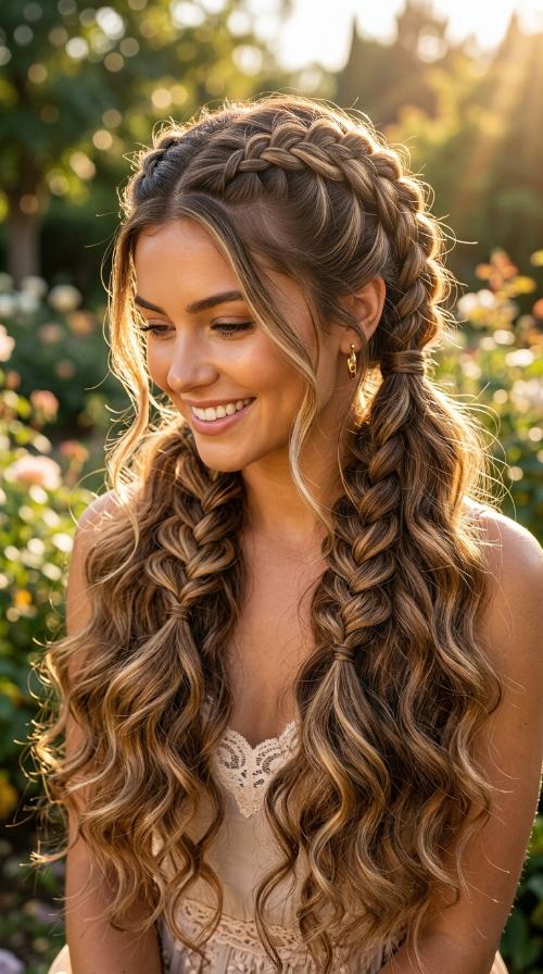 Dutch Braid Pigtails