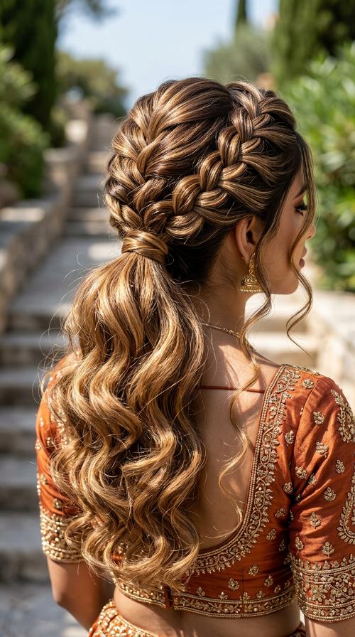 Dutch Braid Ponytail