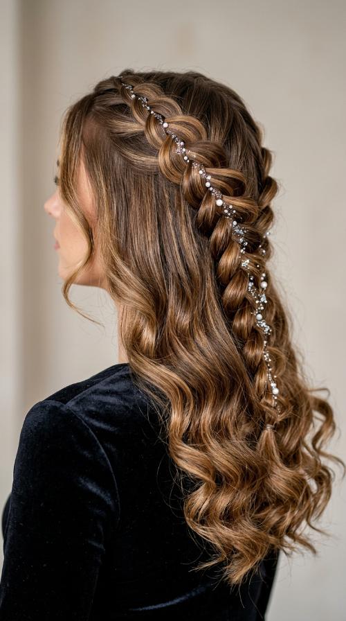 Dutch Braid with Sparkle