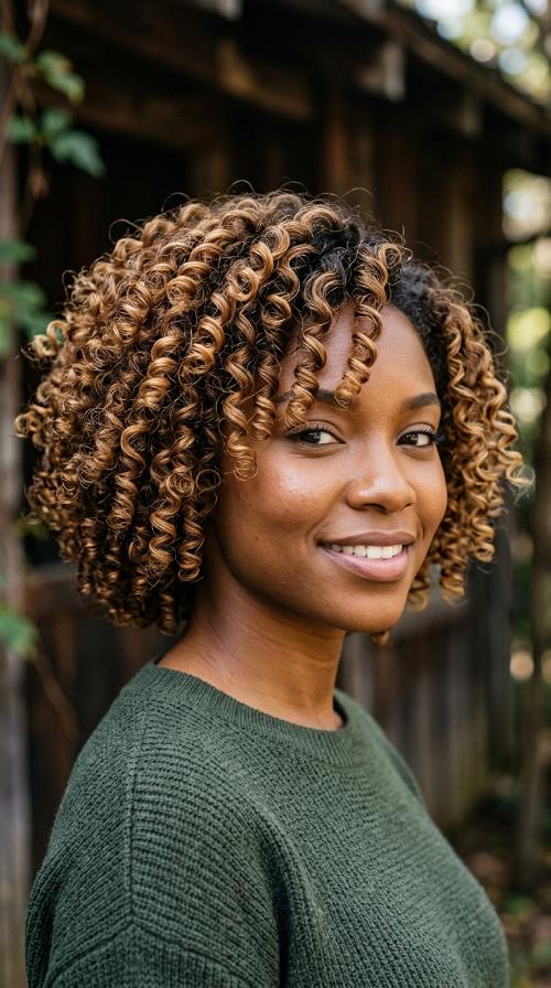 Ear-Length Coils for Diamond Faces