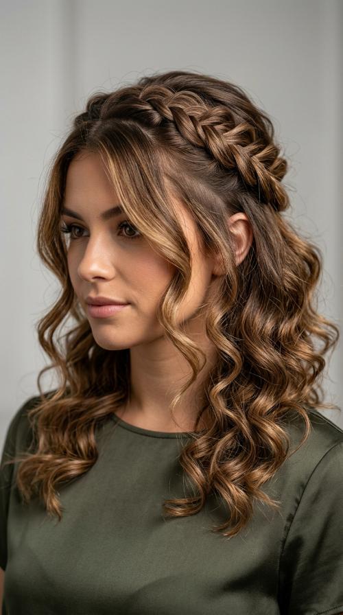 Edgy Undercut with Curls (No Extensions)