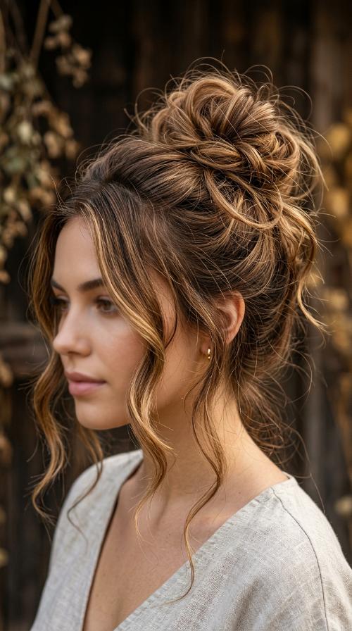 Effortless Messy Top Knot