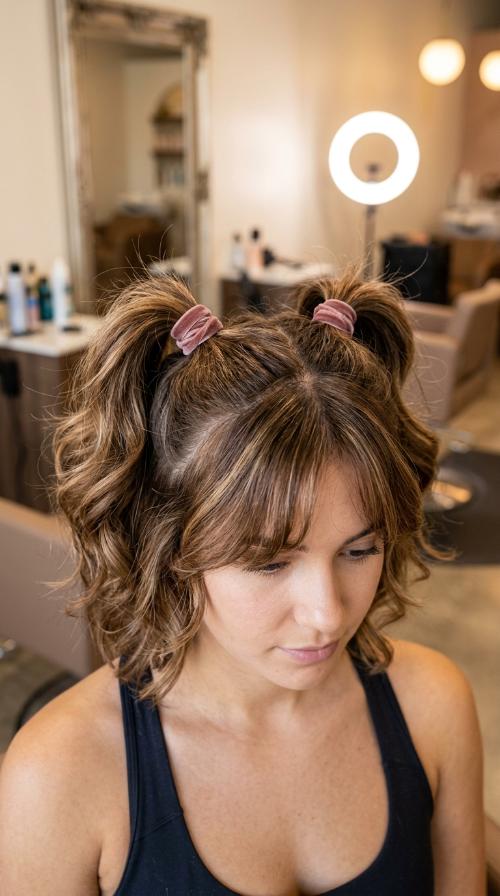 Elastic Ribbon Pigtails