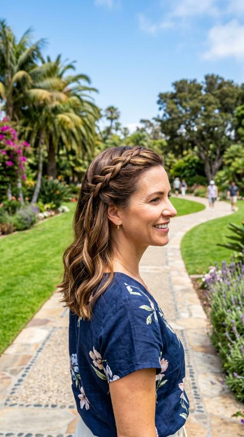 Elegant Waterfall Braid