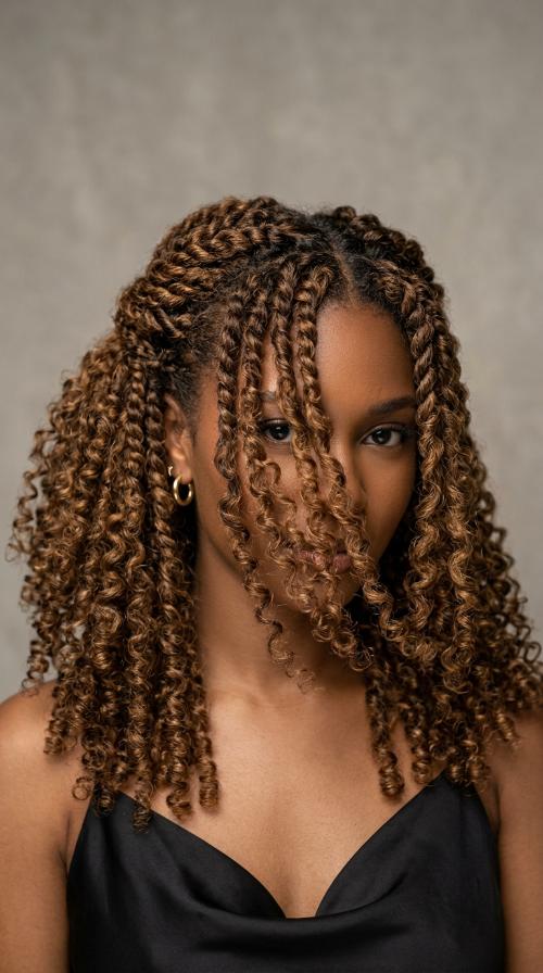Elongated Flat Twist Out